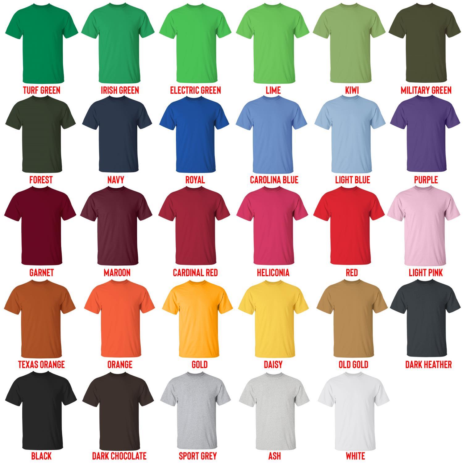t shirt color chart - Horizon Zero Dawn Store