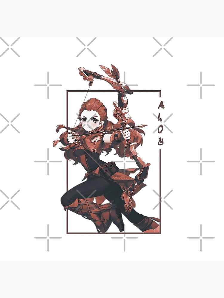 Horizon Zero Dawn Aloy Cool Throw Pillow - Image 2