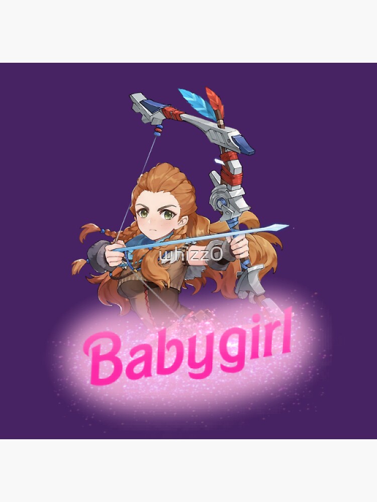 Horizon Zero Dawn Aloy Babygirl Throw Pillow - Image 2