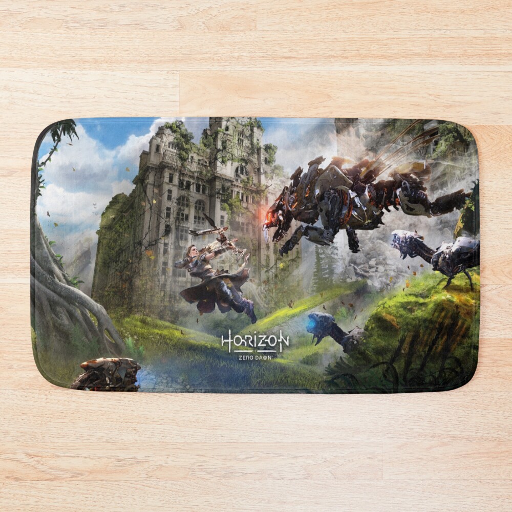 Horizon Zero Dawn Wall Paper Bath Mat