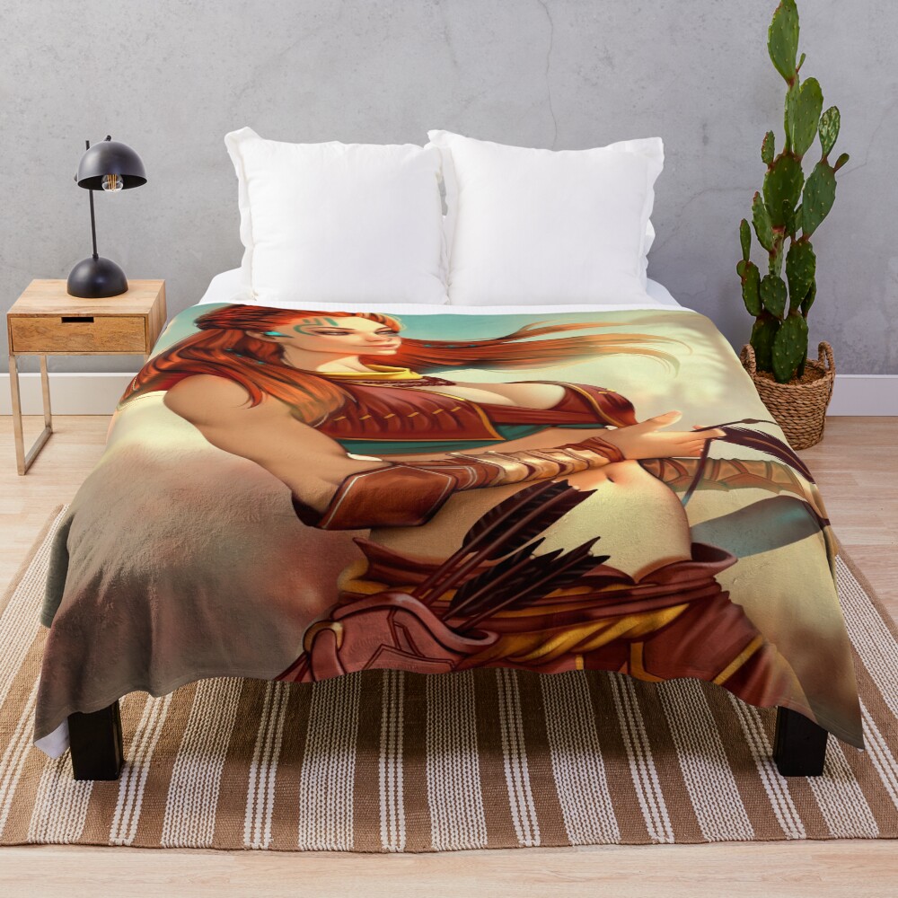 Aloy Horizon Zero Dawn Throw Blanket