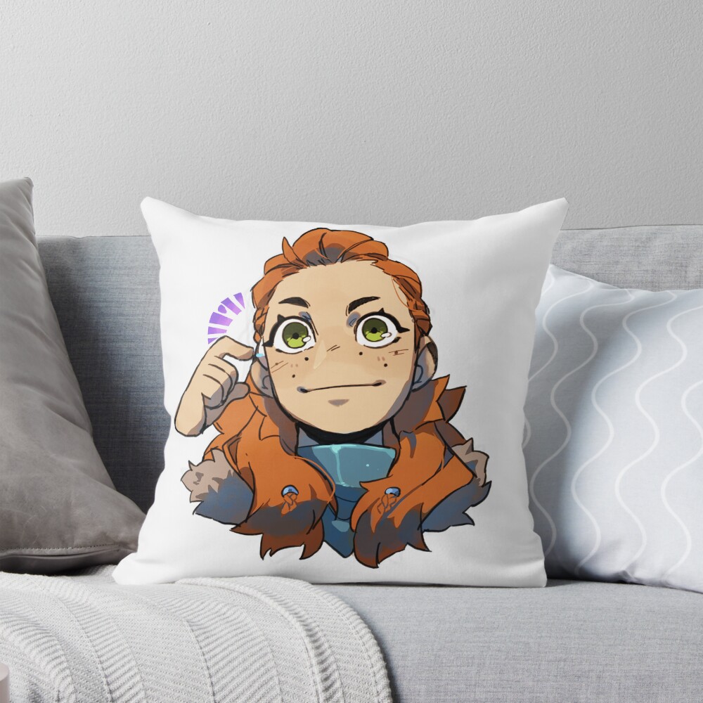 Horizon Zero Dawn Focus Aloy Throw Pillow